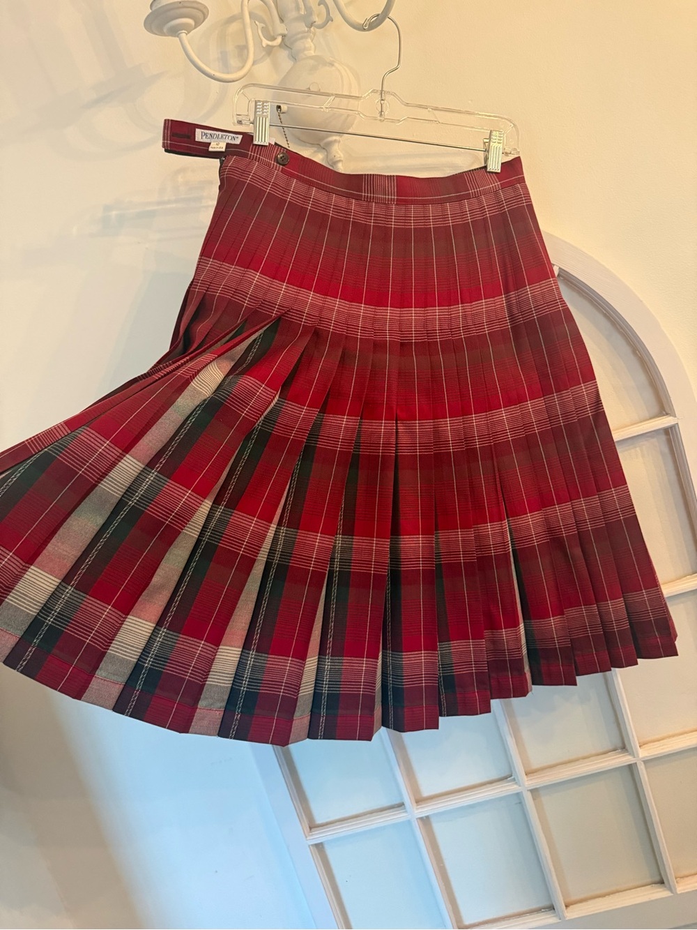 Pendleton Black & Red Plaid Midi Skirt - Picture 4 of 15